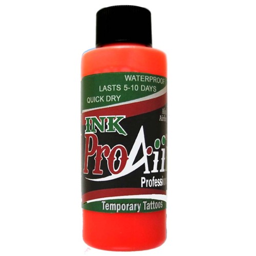 ProAiir Temp Tattoo Ink Flo Orange 2OZ (INK FLO ORANGE 2OZ)